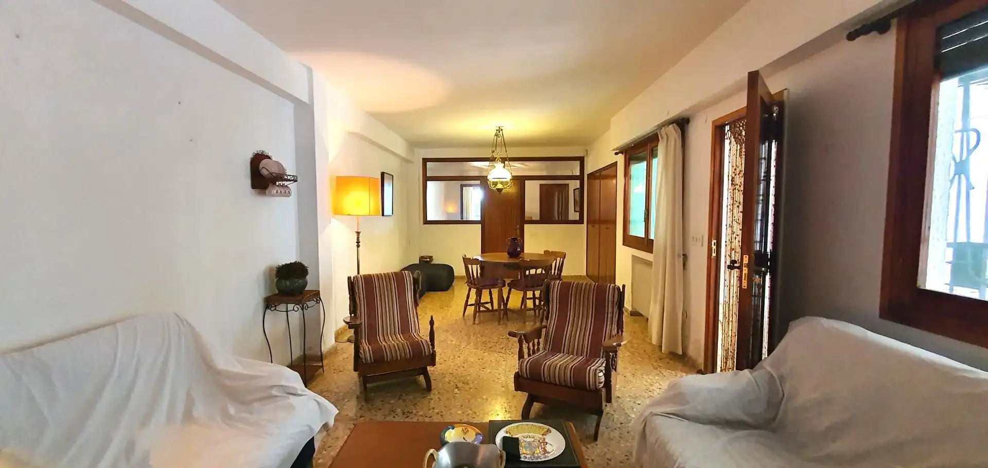 Sala d'estar de Casa o xalet en venda en Cocentaina amb Calefacció, Jardí privat i Terrassa