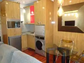 Kitchen of Flat for rent in Gijón   with Heating, Parquet flooring and Furnished