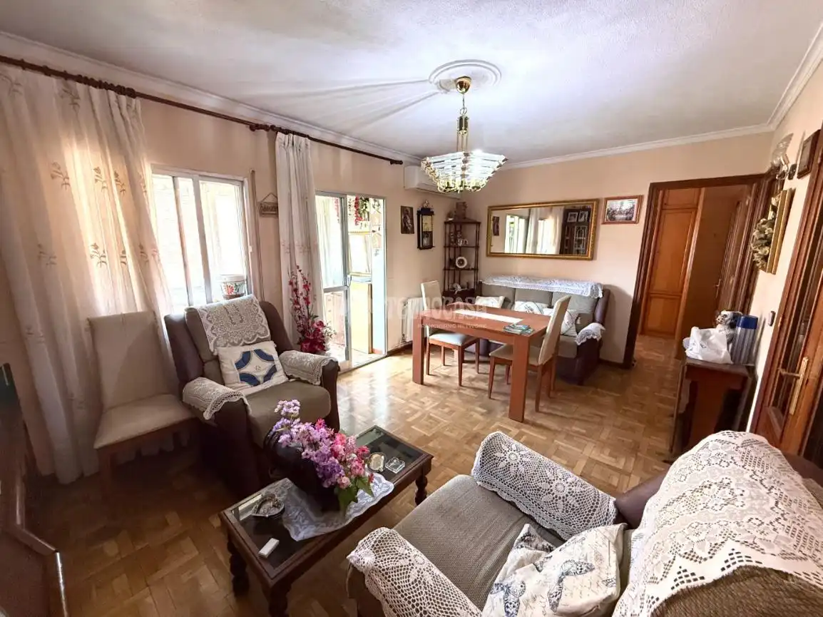Wohnzimmer von Wohnung zum Verkauf in Madrid mit Klimaanlage, Heizung und Terrasse
