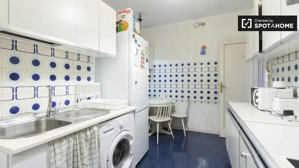 Kitchen of Flat for rent in Madrid  with Air Conditioner, Heating and Furnished