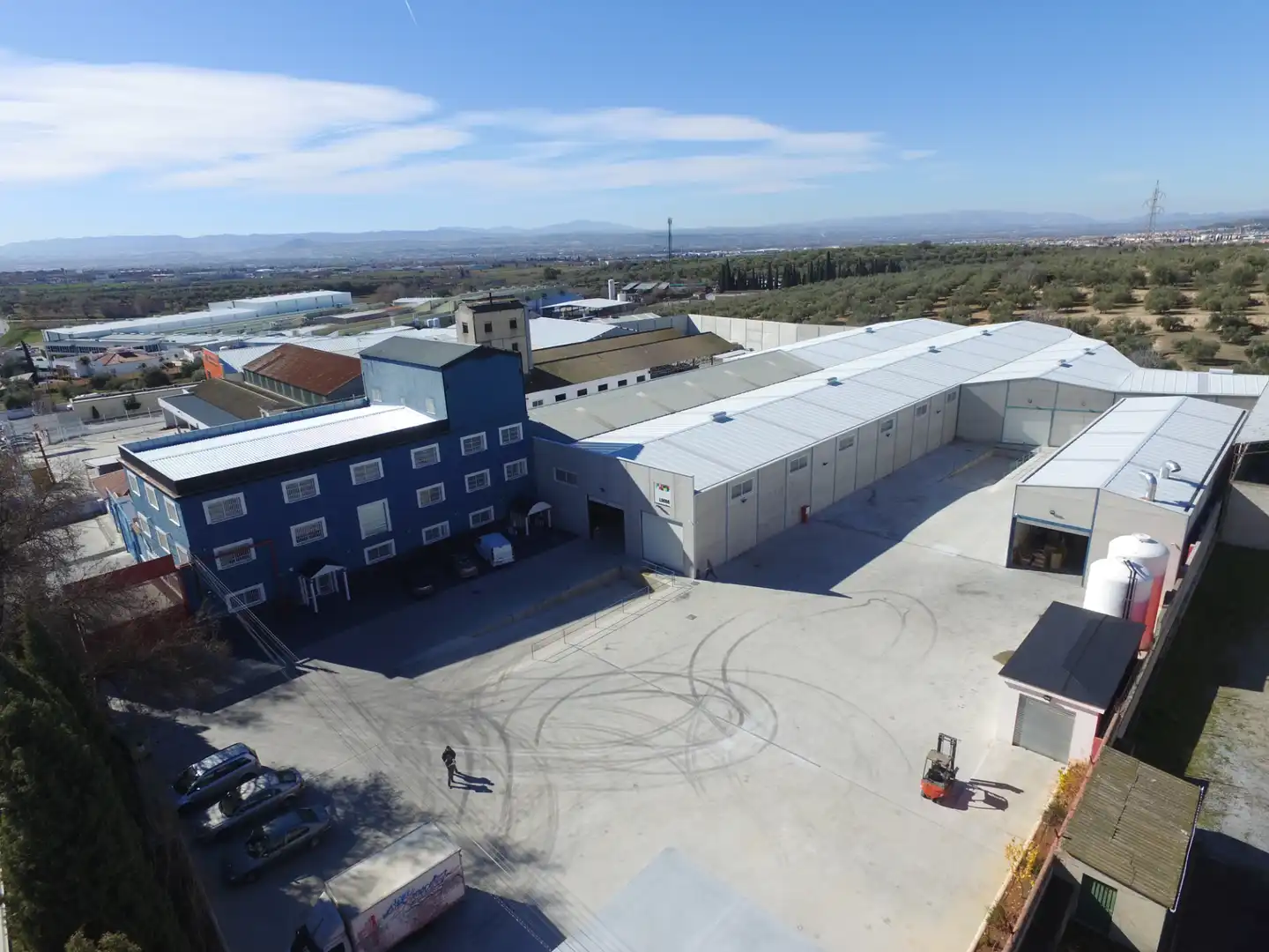 Vista exterior de Nave industrial de alquiler en Pulianas con Alarma