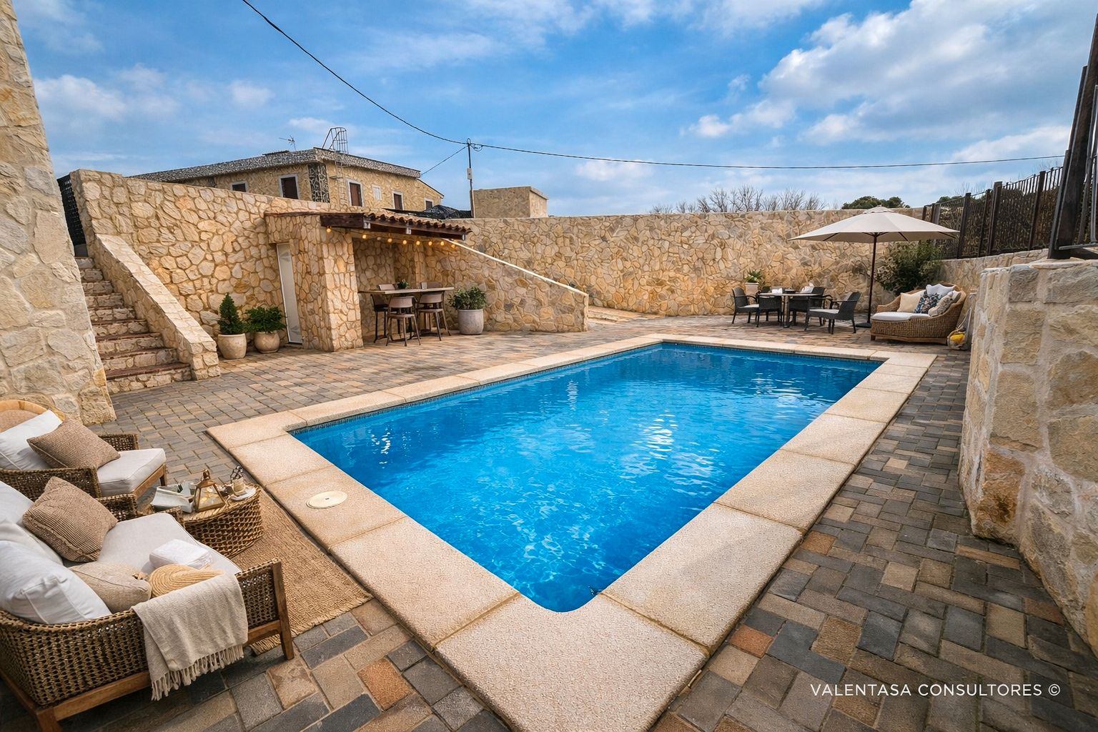 Piscina de Casa o xalet en venda en Siete Aguas amb Aire condicionat, Calefacció i Jardí privat