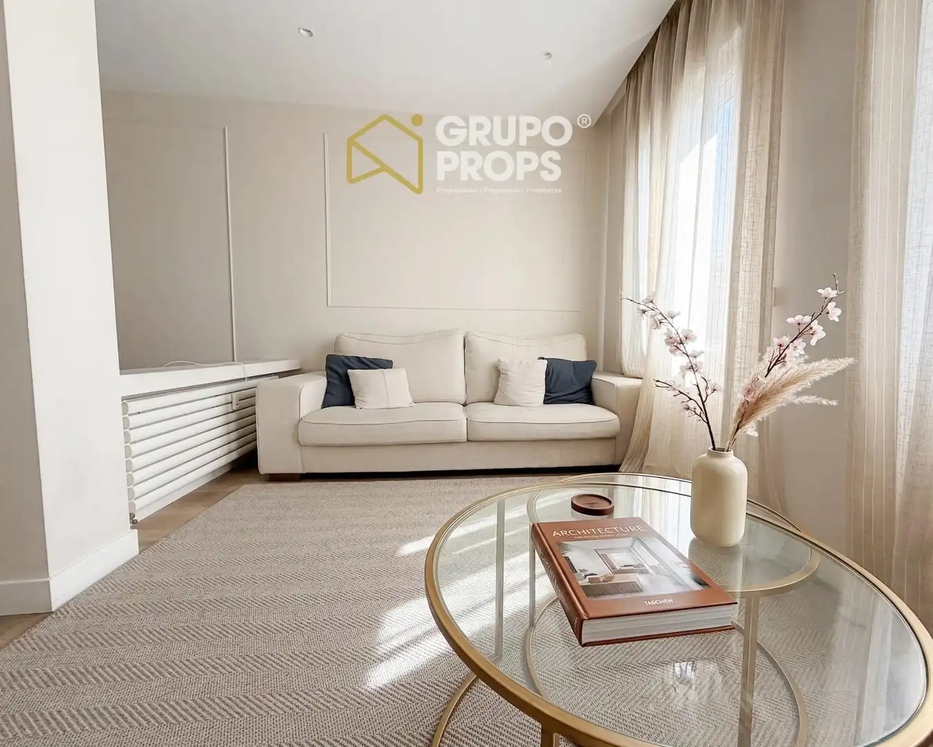 Wohnzimmer von Wohnung zum Verkauf in Madrid mit Klimaanlage und Heizung