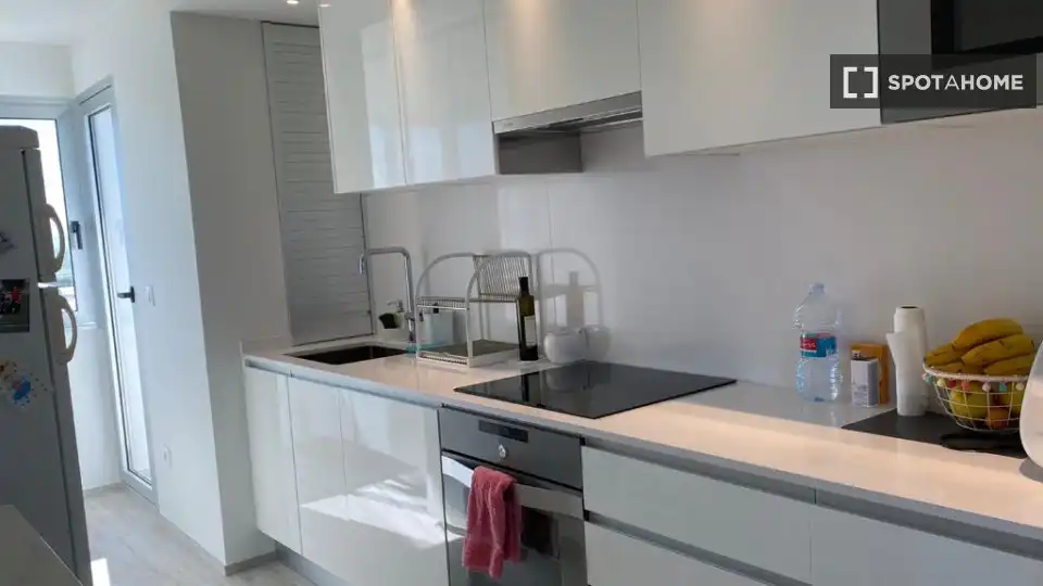 Kitchen of Flat for rent in Sueca  with Air Conditioner, Heating and Furnished