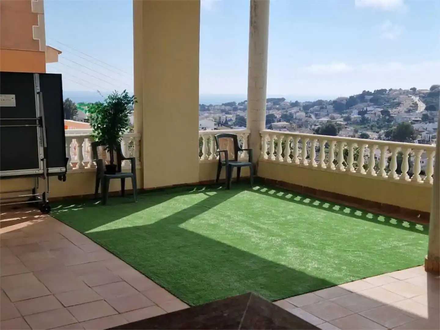 Terrassa de Pis de lloguer en Calafell amb Aire condicionat, Jardí privat i Parquet