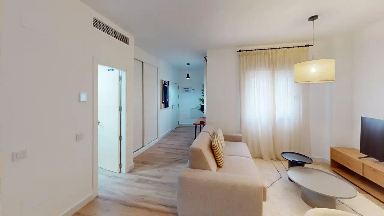 Wohnzimmer von Wohnung zum Verkauf in Málaga mit Klimaanlage, Heizung und Möbliert