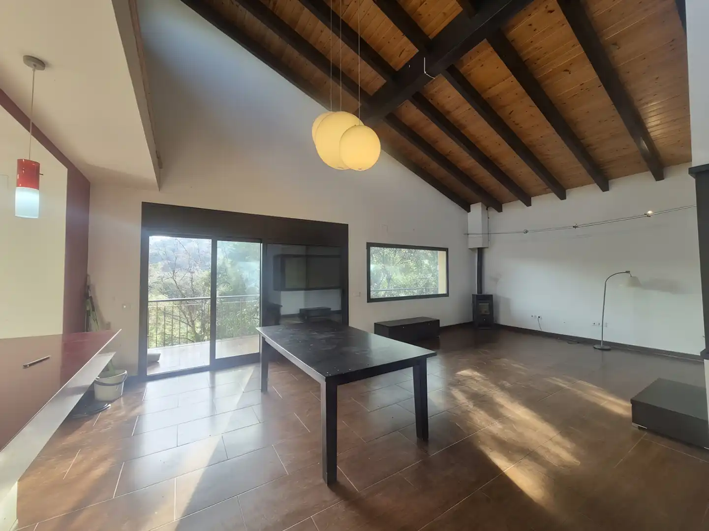 Sala de estar de Casa o chalet en venta en Campins con Jardín privado, Terraza y Trastero