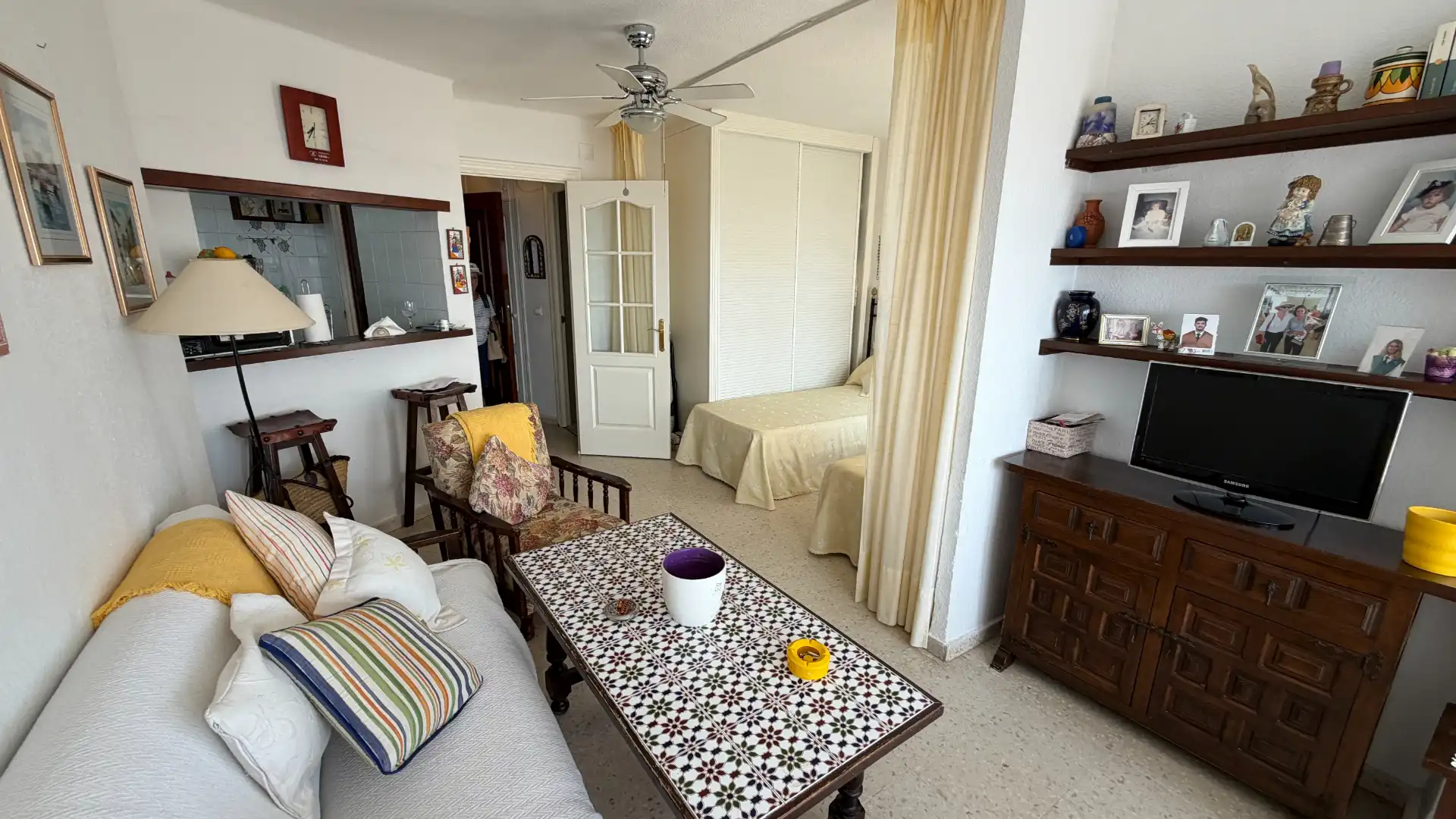 Wohnzimmer von Wohnung zum Verkauf in Torrox mit Möbliert, Ofen und Waschmaschine