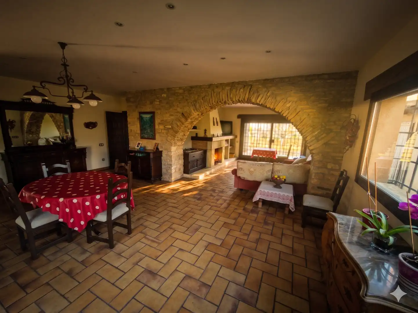 Sala d'estar de Finca rústica en venda en Montornès del Vallès amb Jardí privat, Terrassa i Balcó