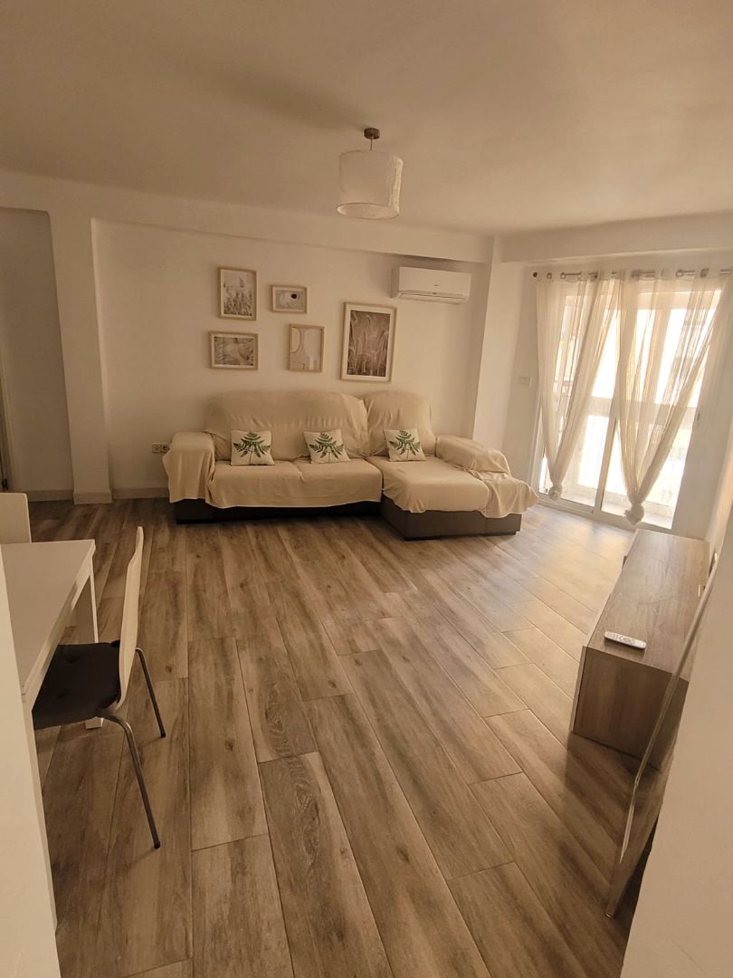 Sala de estar de Piso de alquiler en Málaga Capital con Aire acondicionado, Horno y Lavadora