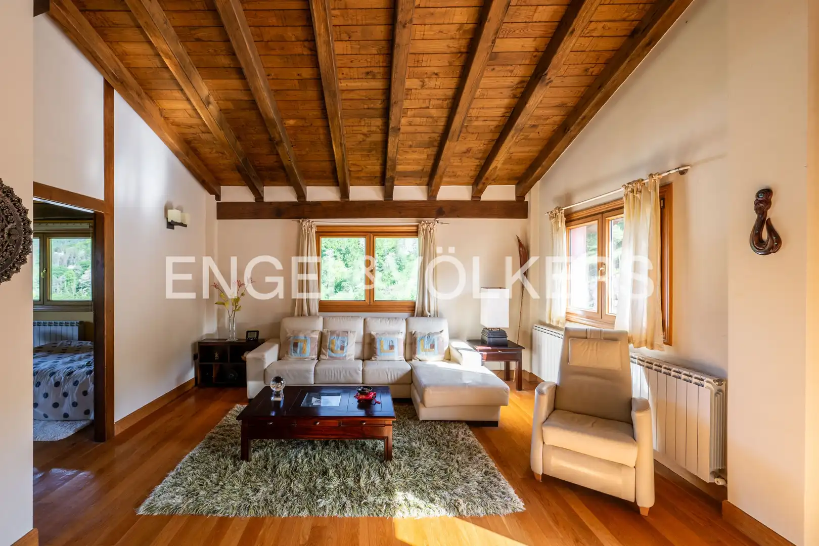 Sala de estar de Casa o chalet en venta en Elduain con Calefacción, Jardín privado y Terraza