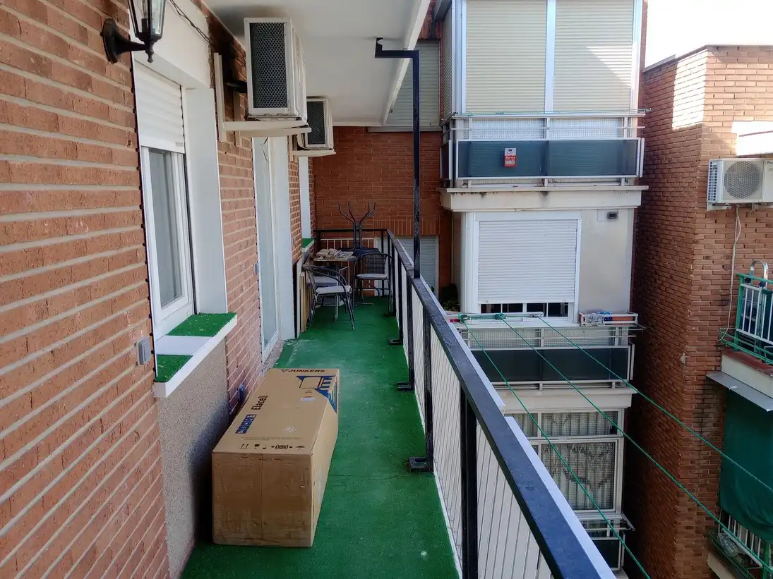 Balcony of Flat for sale in Madrid  with Air Conditioner, Heating and Terrace