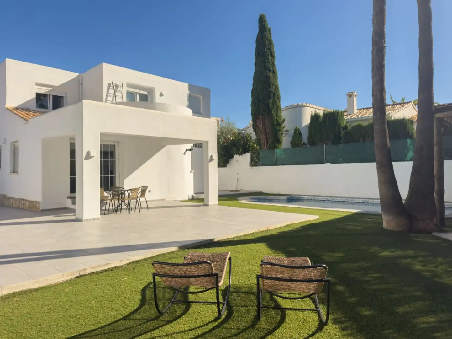 Vista exterior de Casa o chalet en venta en Dénia con Aire acondicionado, Calefacción y Jardín privado