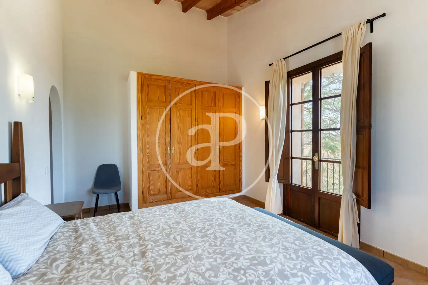Bedroom of Houses for rent in Sencelles  with Air Conditioner, Heating and Private garden