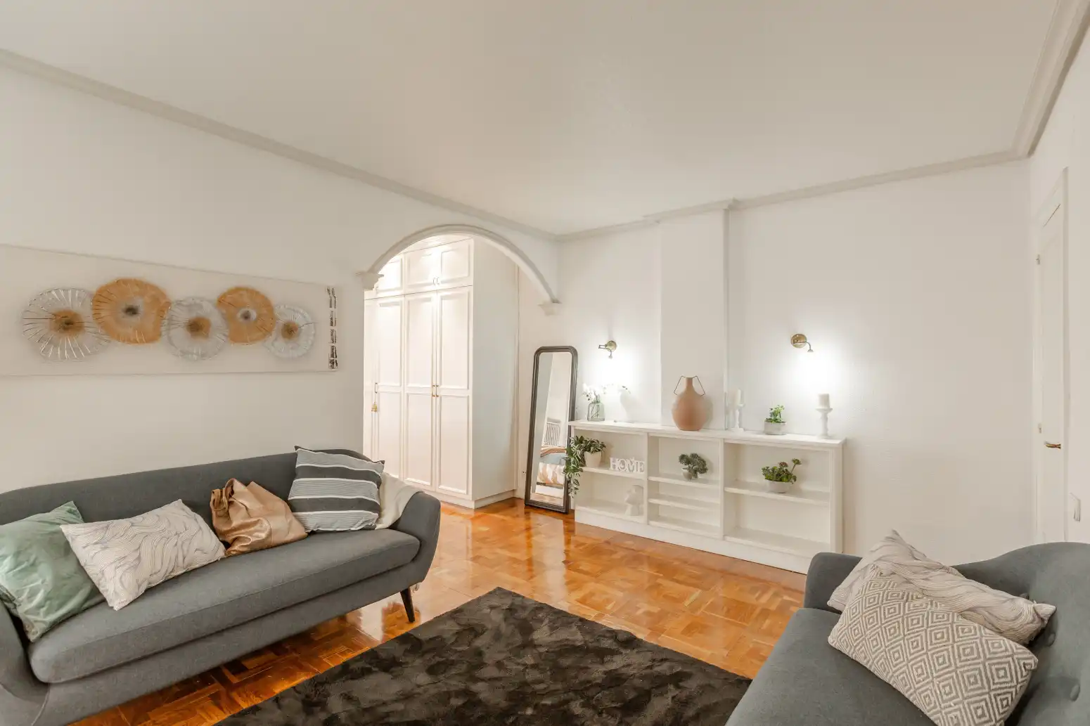 Sala de estar de Piso en venta en  Pamplona / Iruña con Calefacción y Parquet