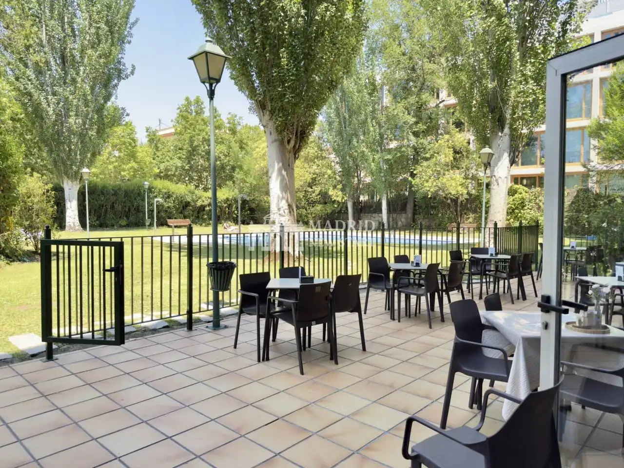 Garden of Flat for rent in Madrid  with Air Conditioner, Heating and Terrace