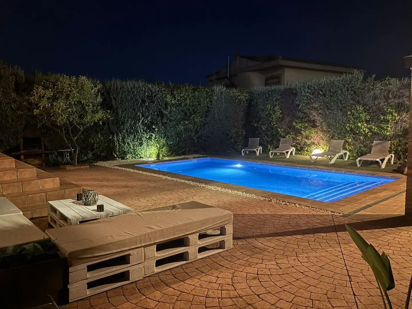 Piscina de Casa o chalet en venta en Badajoz con Aire acondicionado, Jardín privado y Terraza