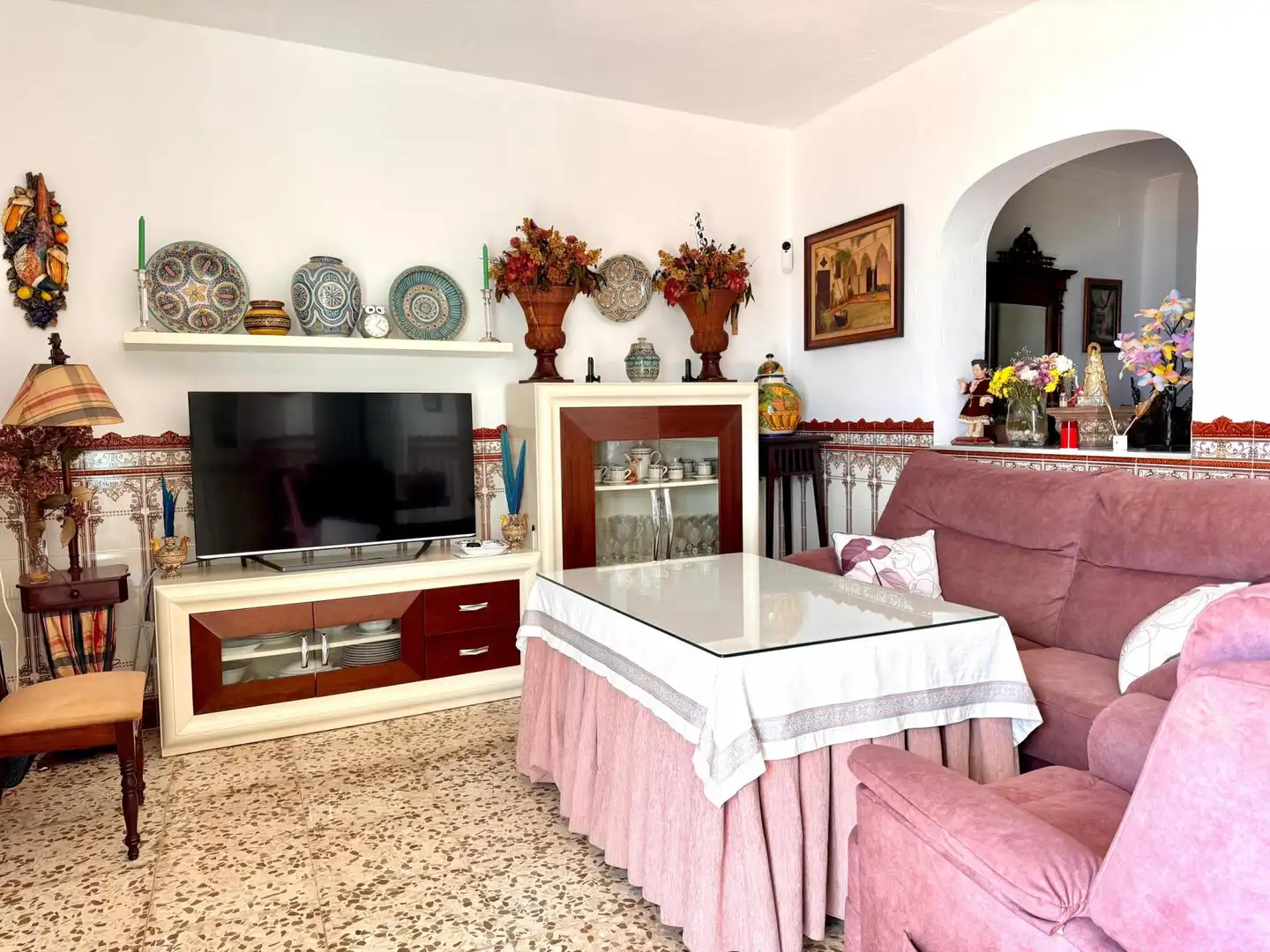 Sala de estar de Casa adosada en venta en Olivares con Jardín privado