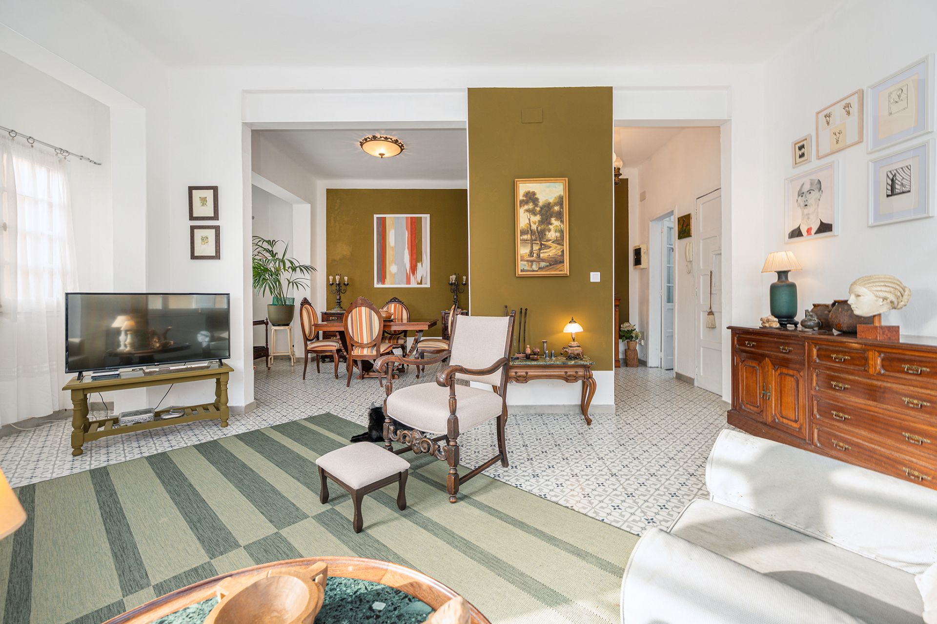 Living room of Flat for sale in Las Palmas de Gran Canaria  with Furnished and Balcony