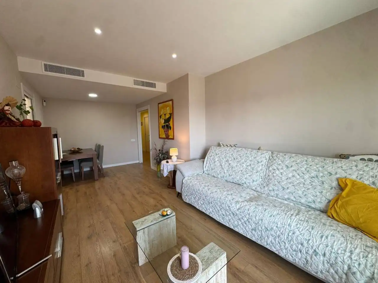 Wohnzimmer von Wohnung zum Verkauf in Granollers mit Klimaanlage, Heizung und Parkett