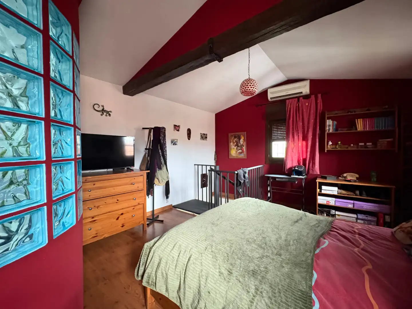 Bedroom of Houses for rent in Plasencia  with Air Conditioner, Heating and Furnished