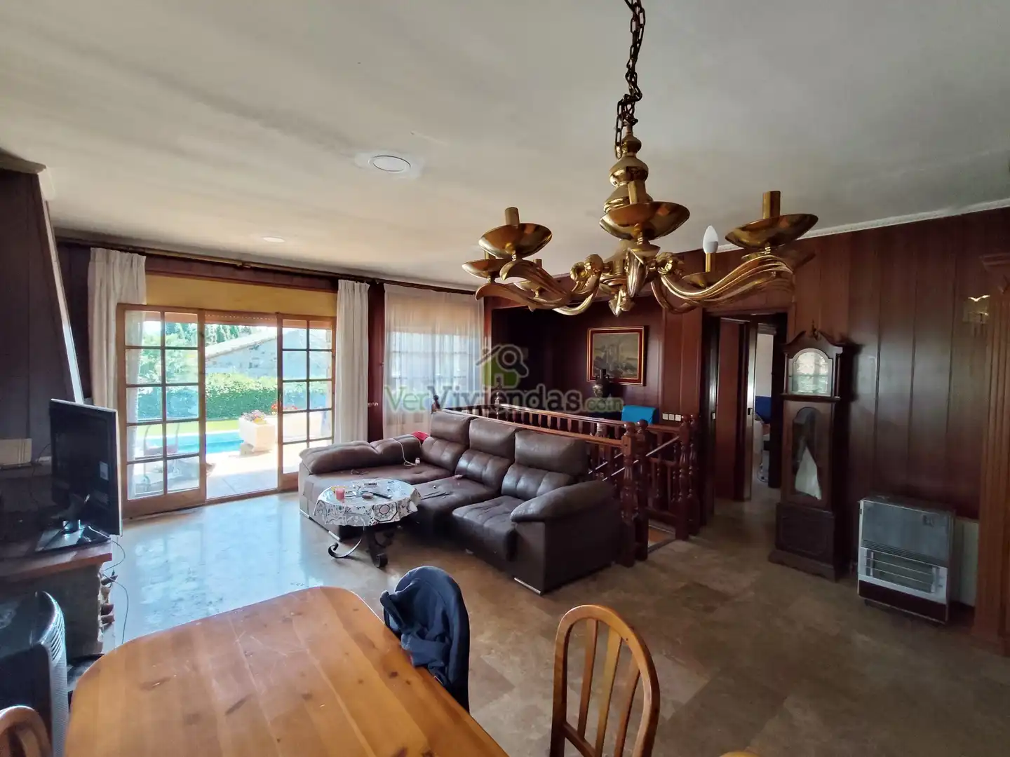 Living room of Houses for sale in Sant Quirze del Vallès  with Heating, Private garden and Swimming Pool
