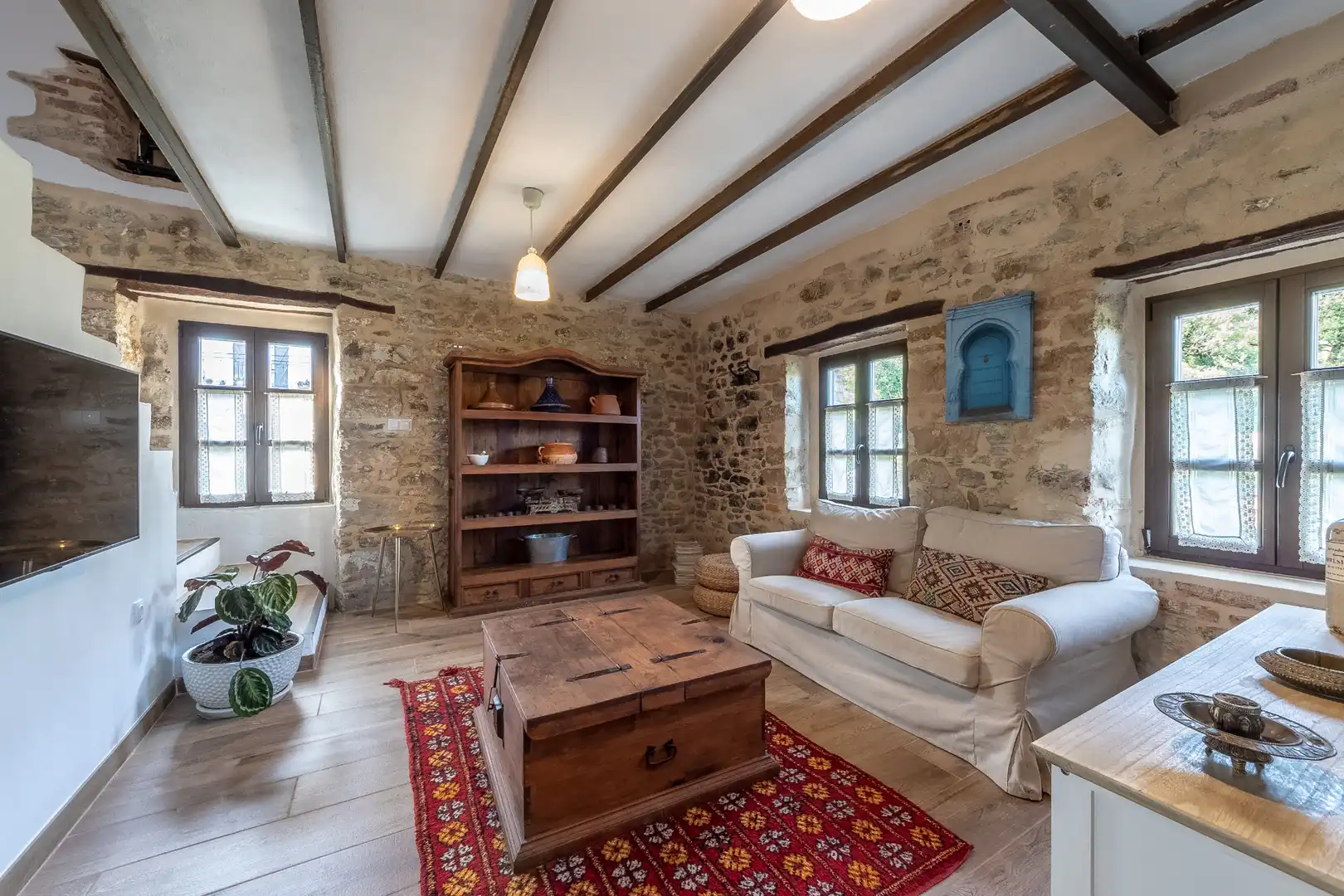 Sala de estar de Casa o chalet en venta en Galdames con Parquet, Trastero y Piscina