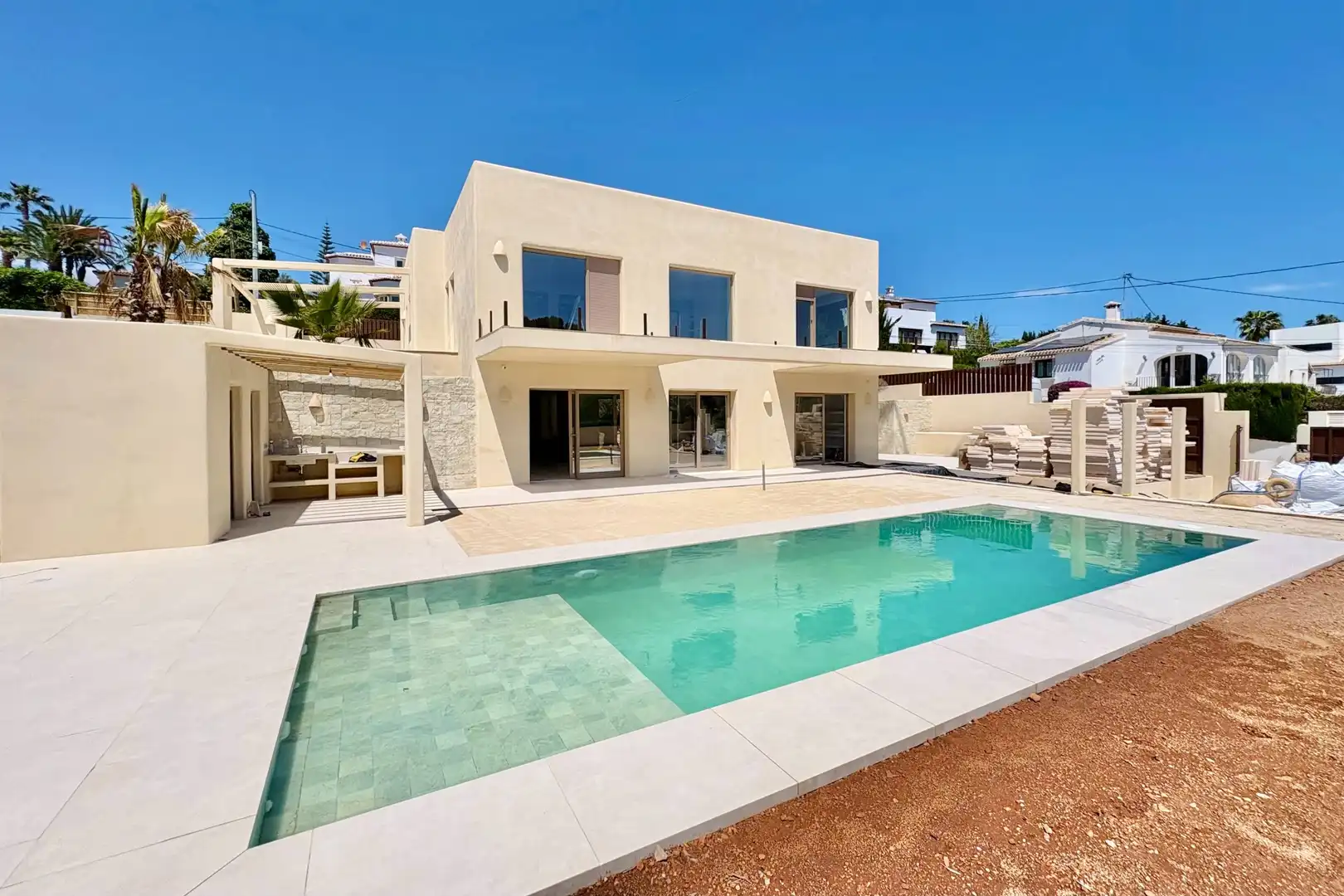 Exterior view of Houses for sale in Jávea / Xàbia  with Air Conditioner, Heating and Private garden