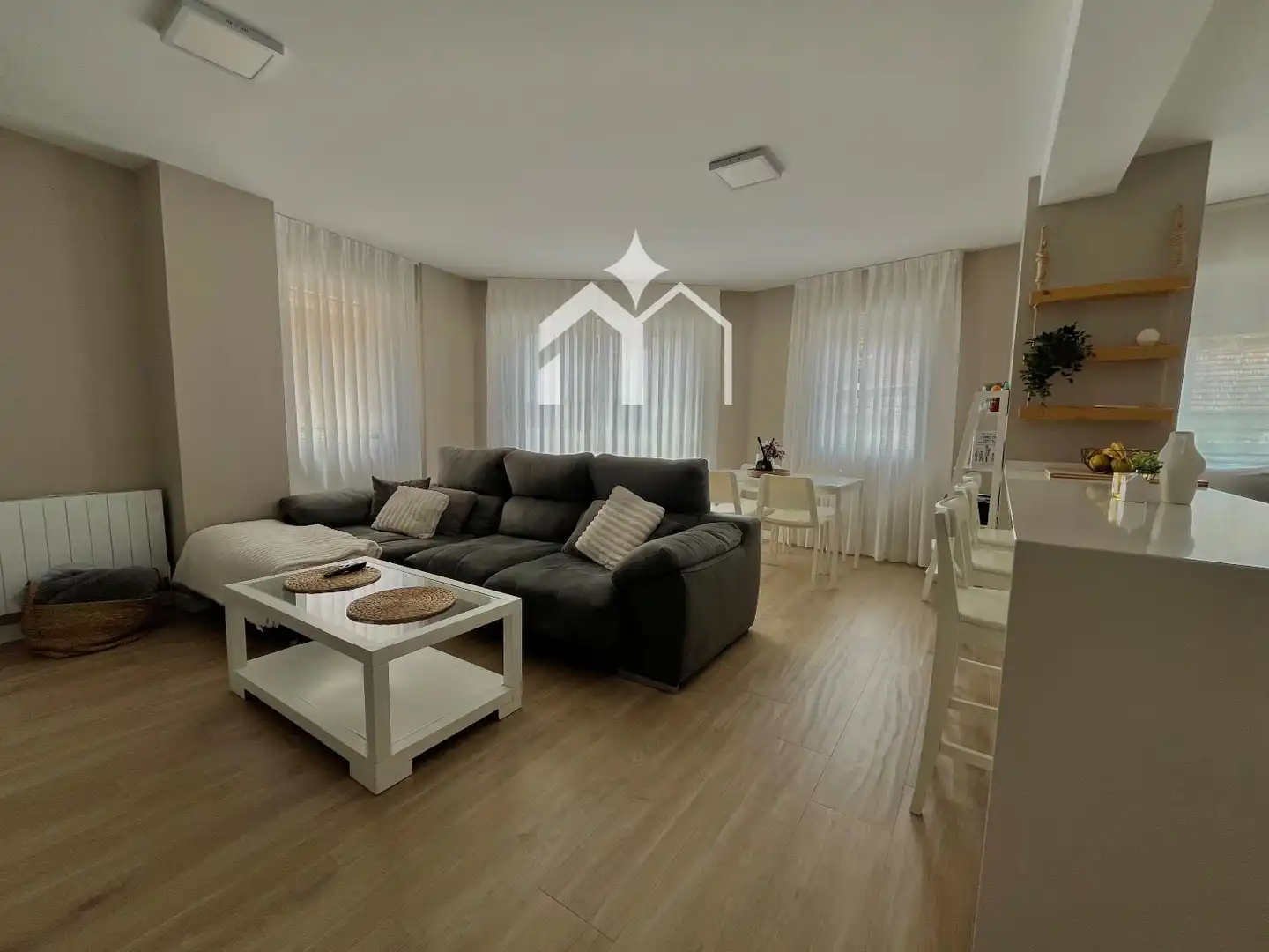 Wohnzimmer von Maisonette zum Verkauf in Moaña mit Heizung, Terrasse und Möbliert