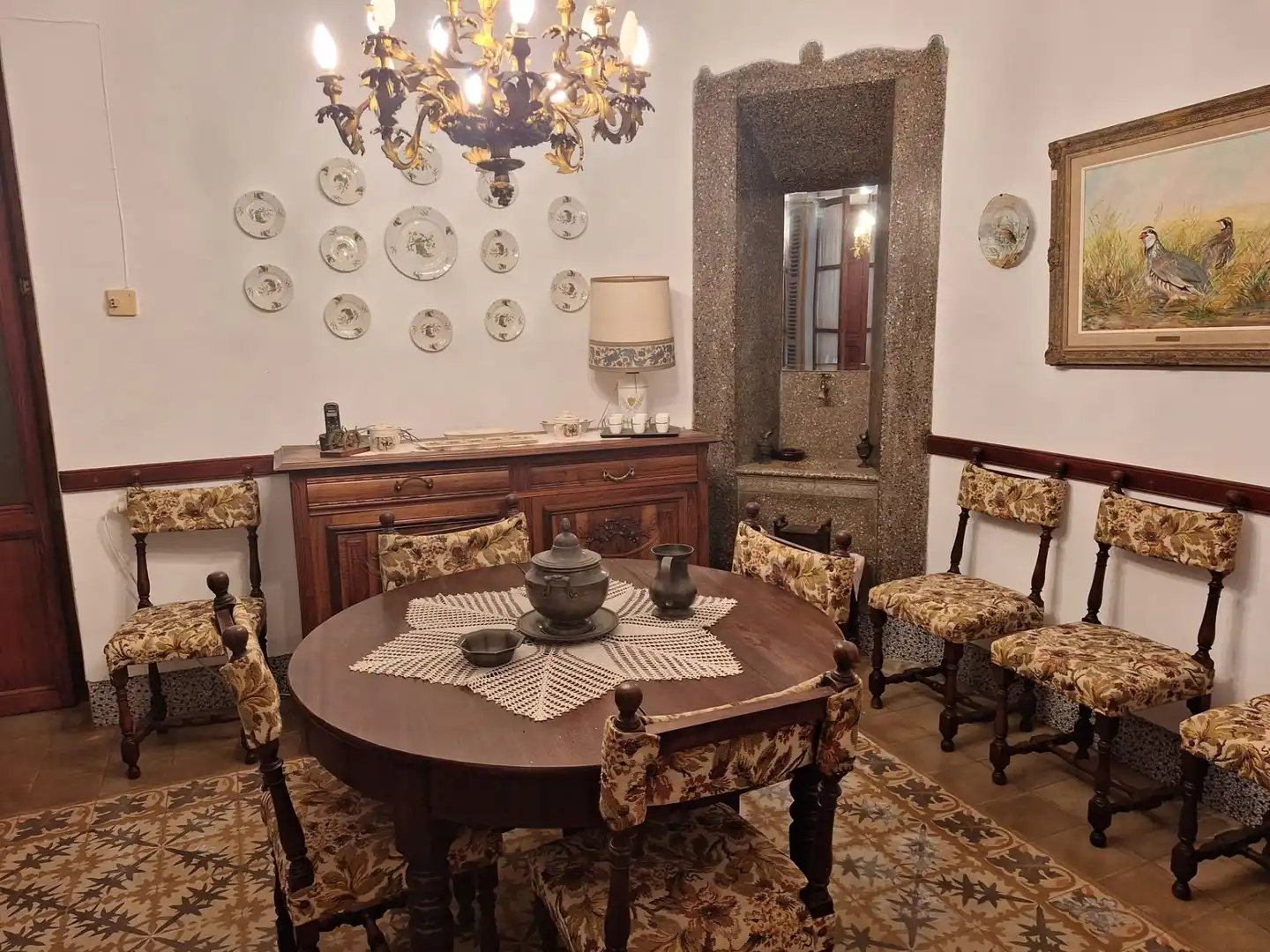 Menjador de Casa adosada en venda en Algaida amb Jardí privat i Traster