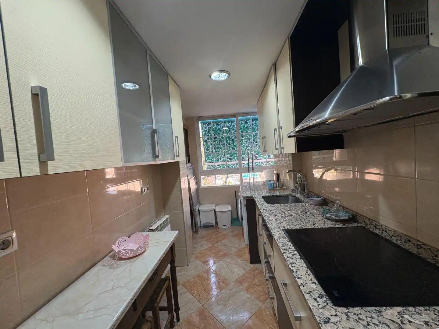 Kitchen of Flat for rent in Granada  with Heating, Terrace and Furnished