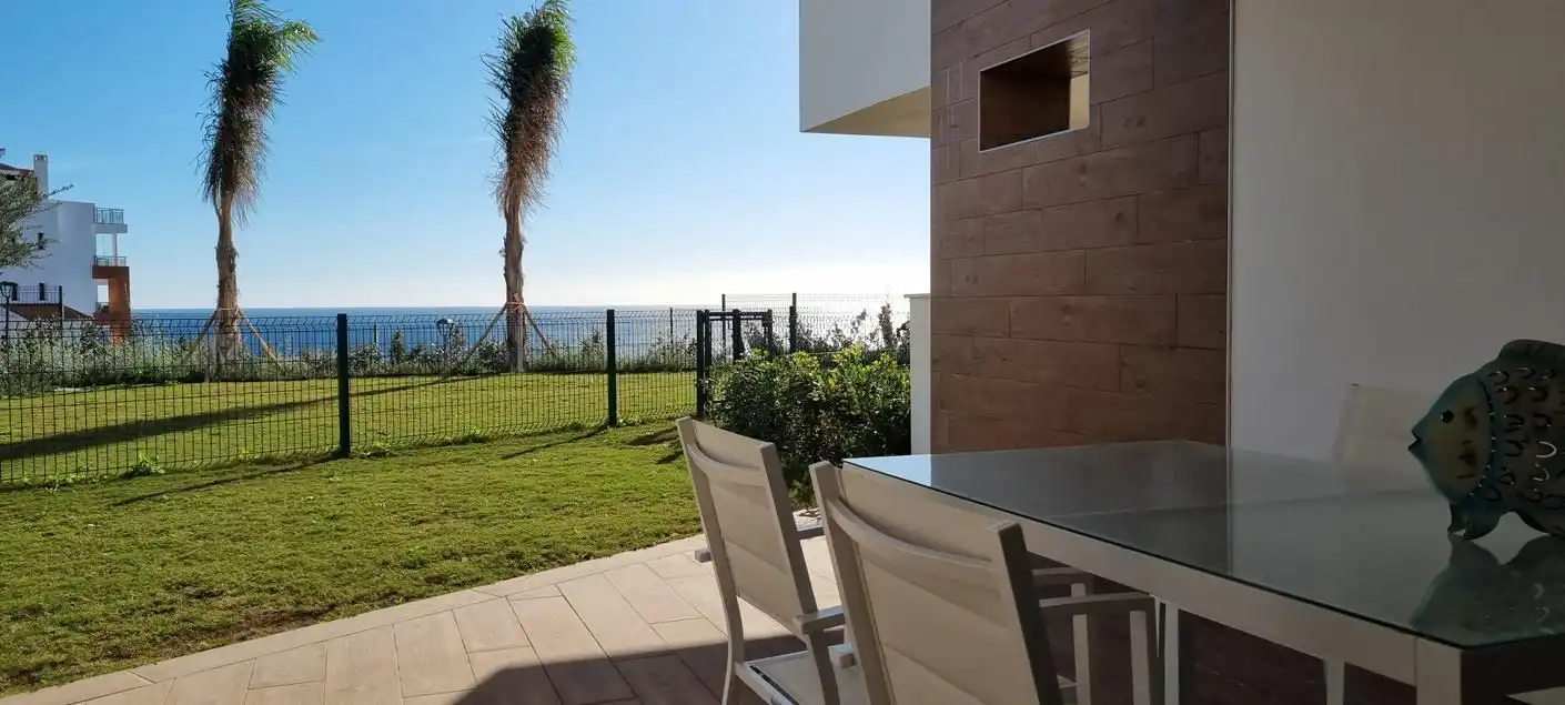 Terrassa de Apartament de lloguer en Torrox amb Aire condicionat, Calefacció i Jardí privat