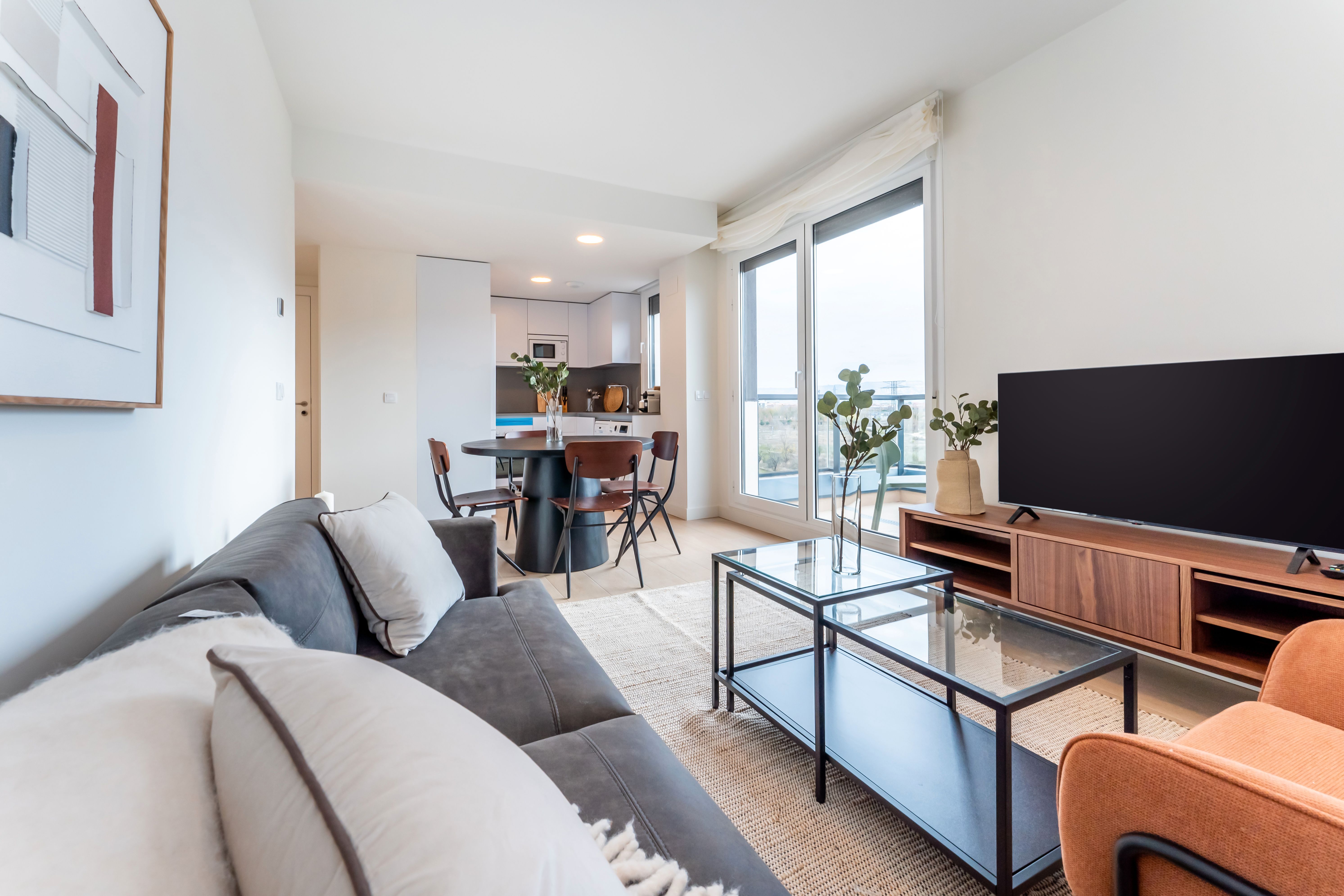 Living room of Flat to rent in Alcalá de Henares  with Terrace, Storage room and Furnished