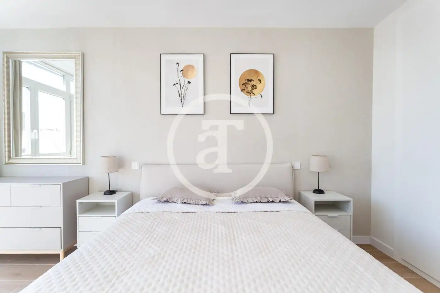 Bedroom of Flat for rent in Madrid  with Heating, Furnished and Oven
