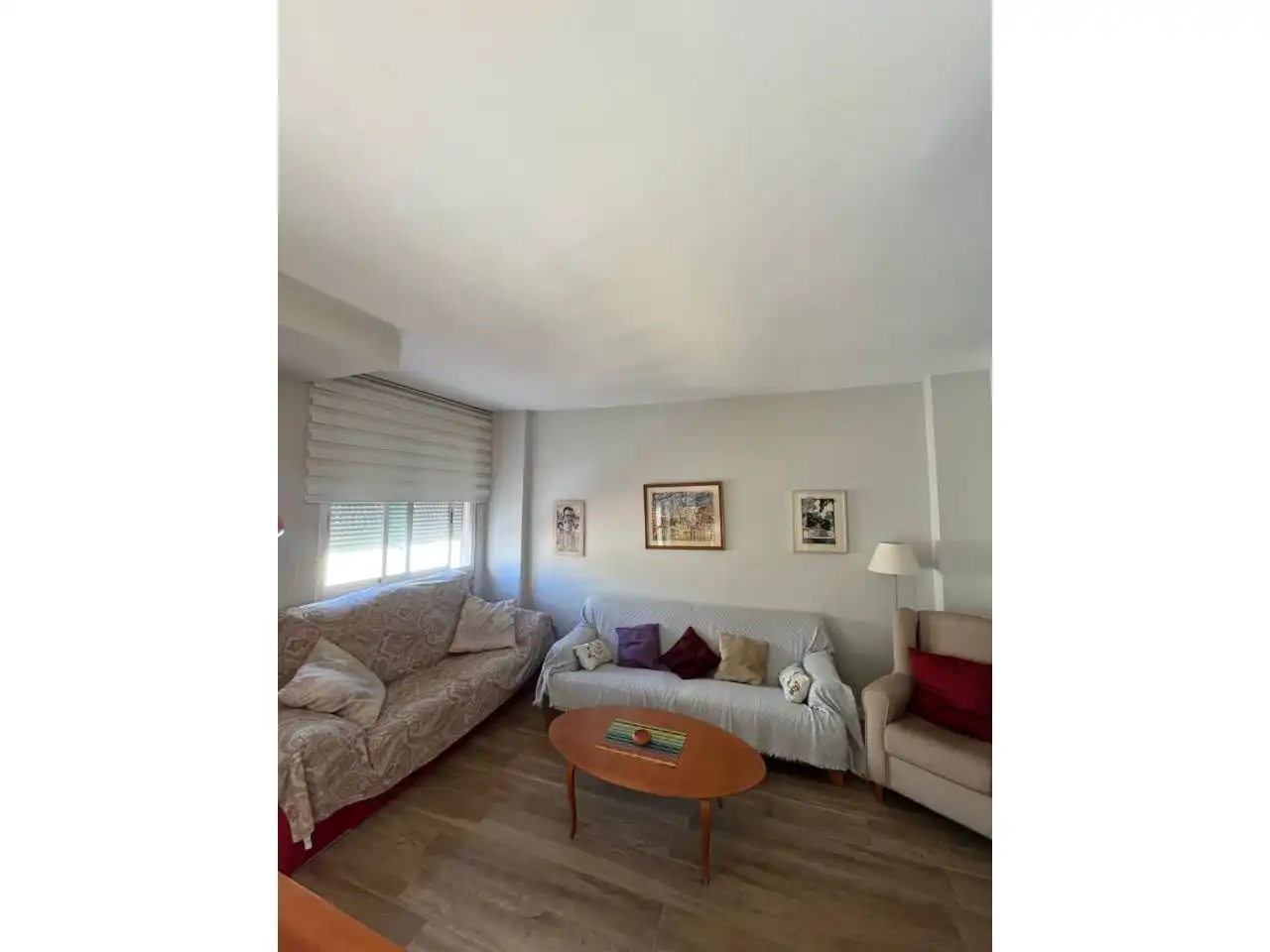 Wohnzimmer von Wohnung zur Miete in Badajoz mit Klimaanlage, Heizung und Terrasse