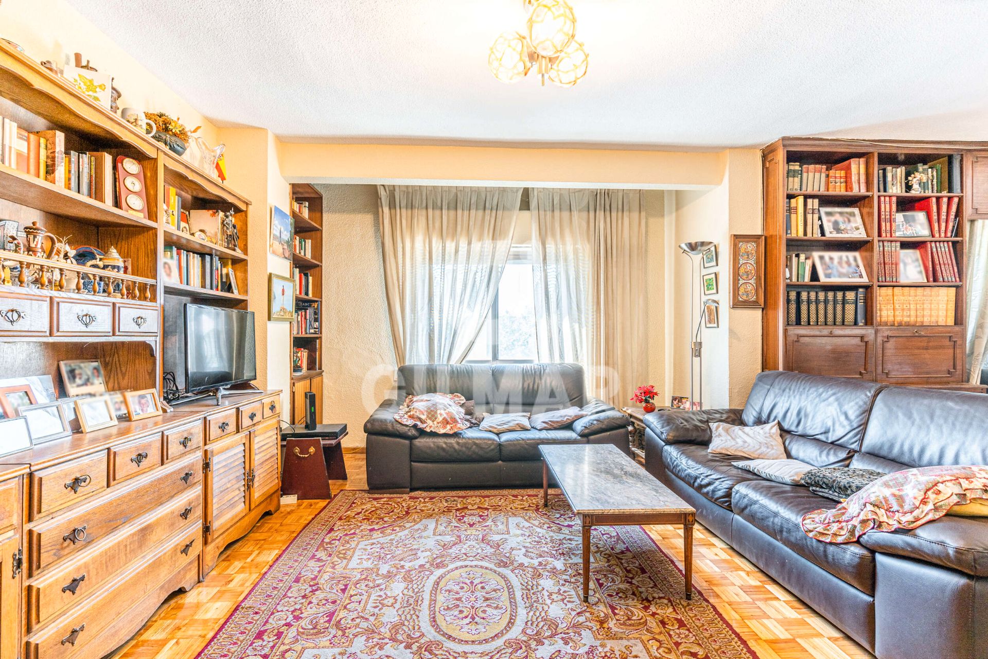 Living room of Flat for sale in  Madrid Capital  with Air Conditioner, Heating and Terrace