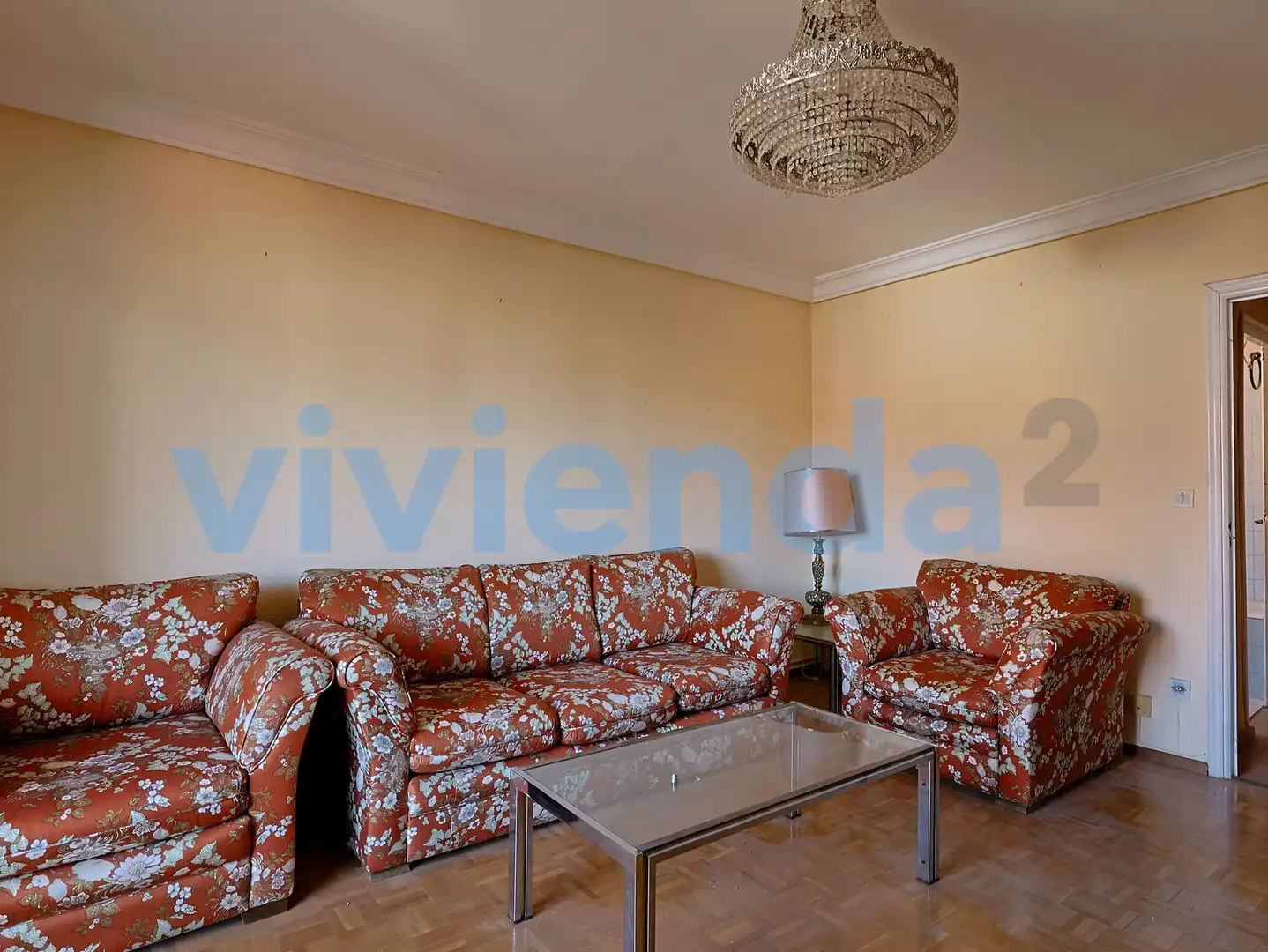 Sala d'estar de Pis en venda en Madrid amb Calefacció, Terrassa i Moblat