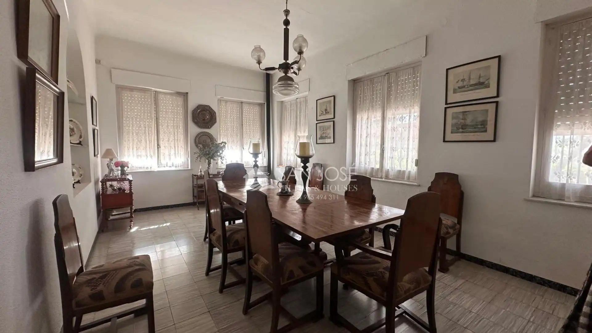 Dining room of Houses for sale in Aspe  with Heating, Private garden and Terrace