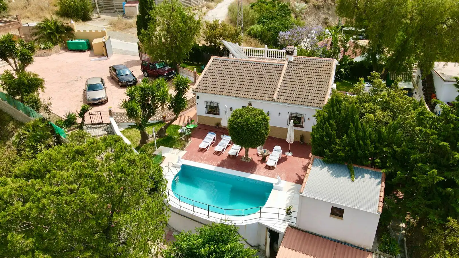 Vista exterior de Finca rústica en venda en Cártama amb Aire condicionat, Jardí privat i Terrassa