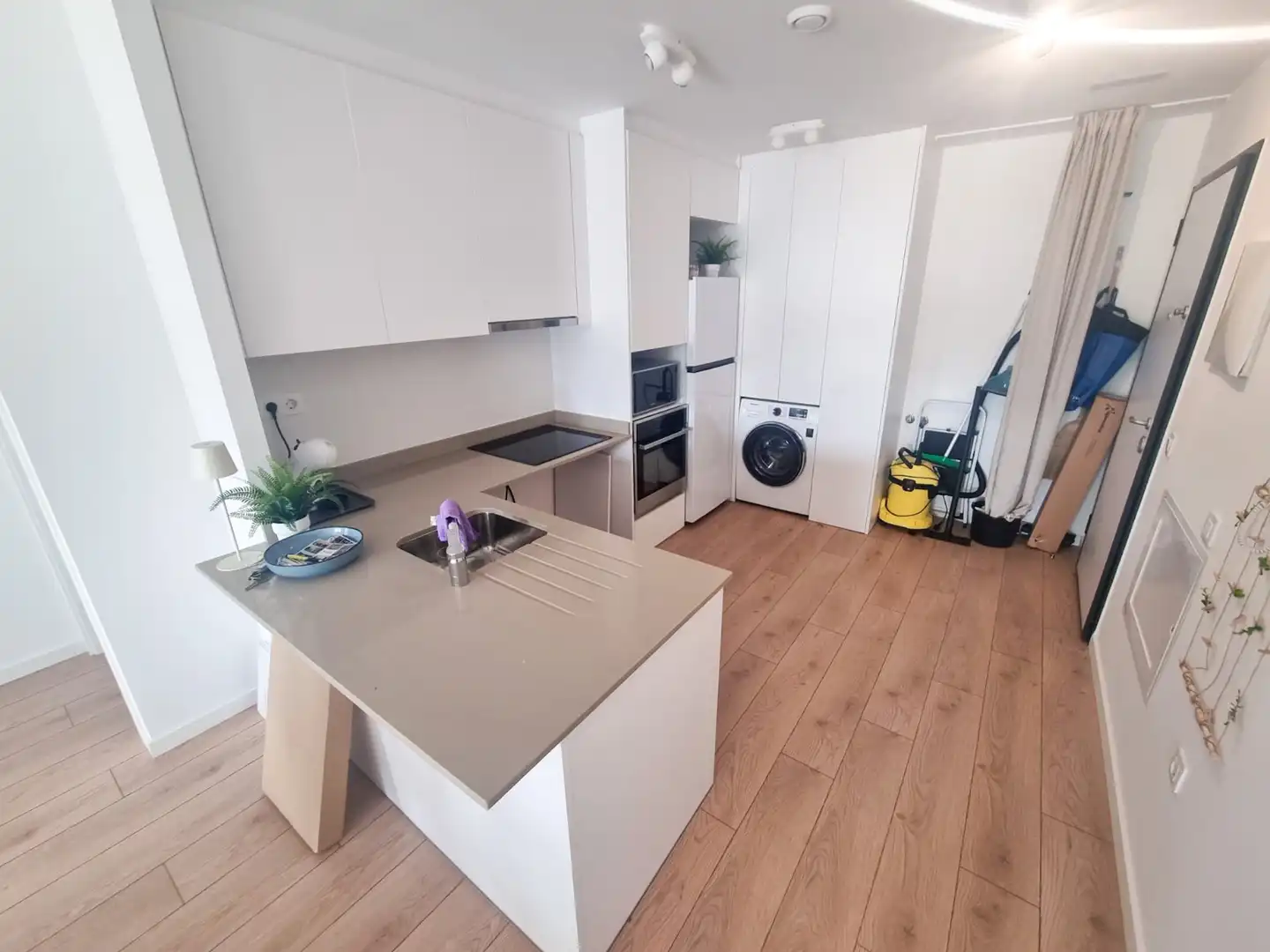 Cocina de Piso de alquiler en Pilar de la Horadada con Aire acondicionado, Jardín privado y Terraza