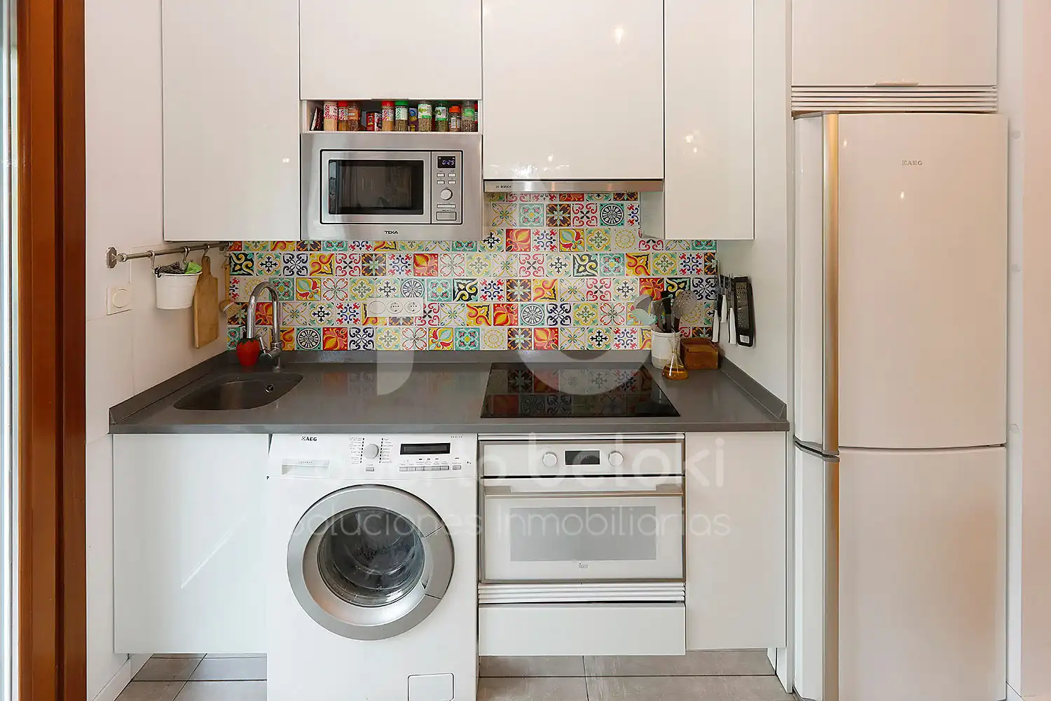 Kitchen of Flat for sale in Irun   with Heating, Terrace and Balcony