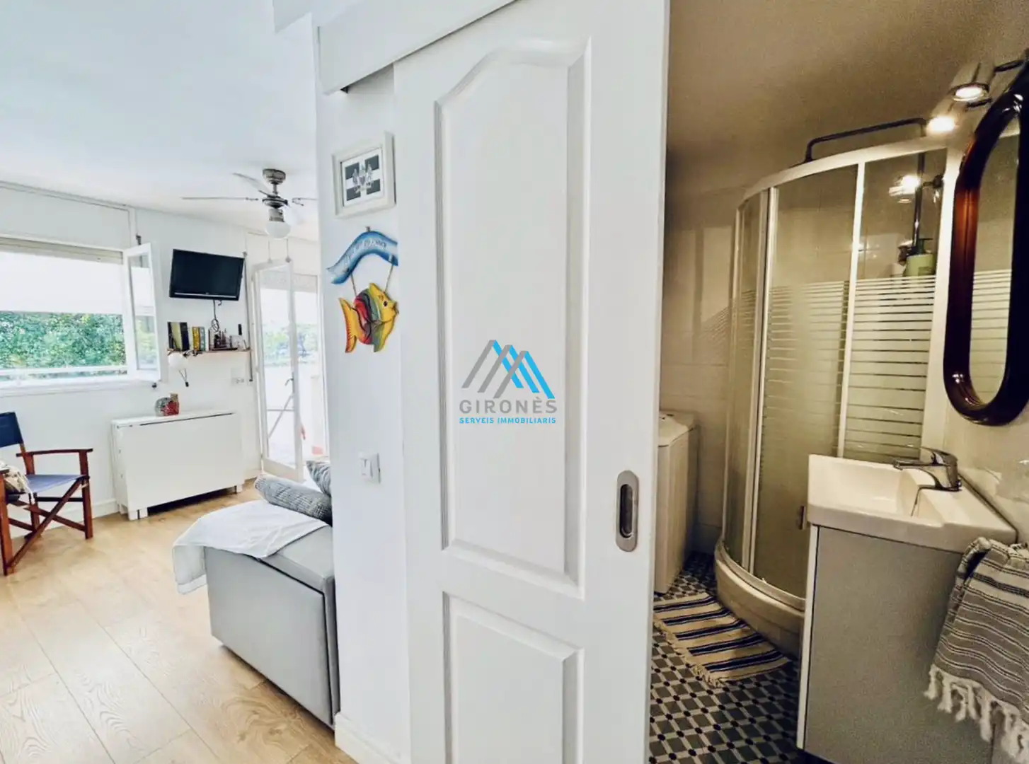 Bany de Apartament de lloguer en Santa Cristina d'Aro amb Parquet i Terrassa