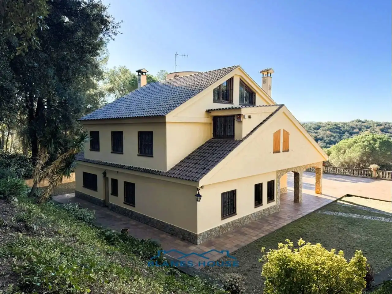 Vista exterior de Finca rústica en venda en Sant Feliu de Buixalleu amb Calefacció, Jardí privat i Terrassa