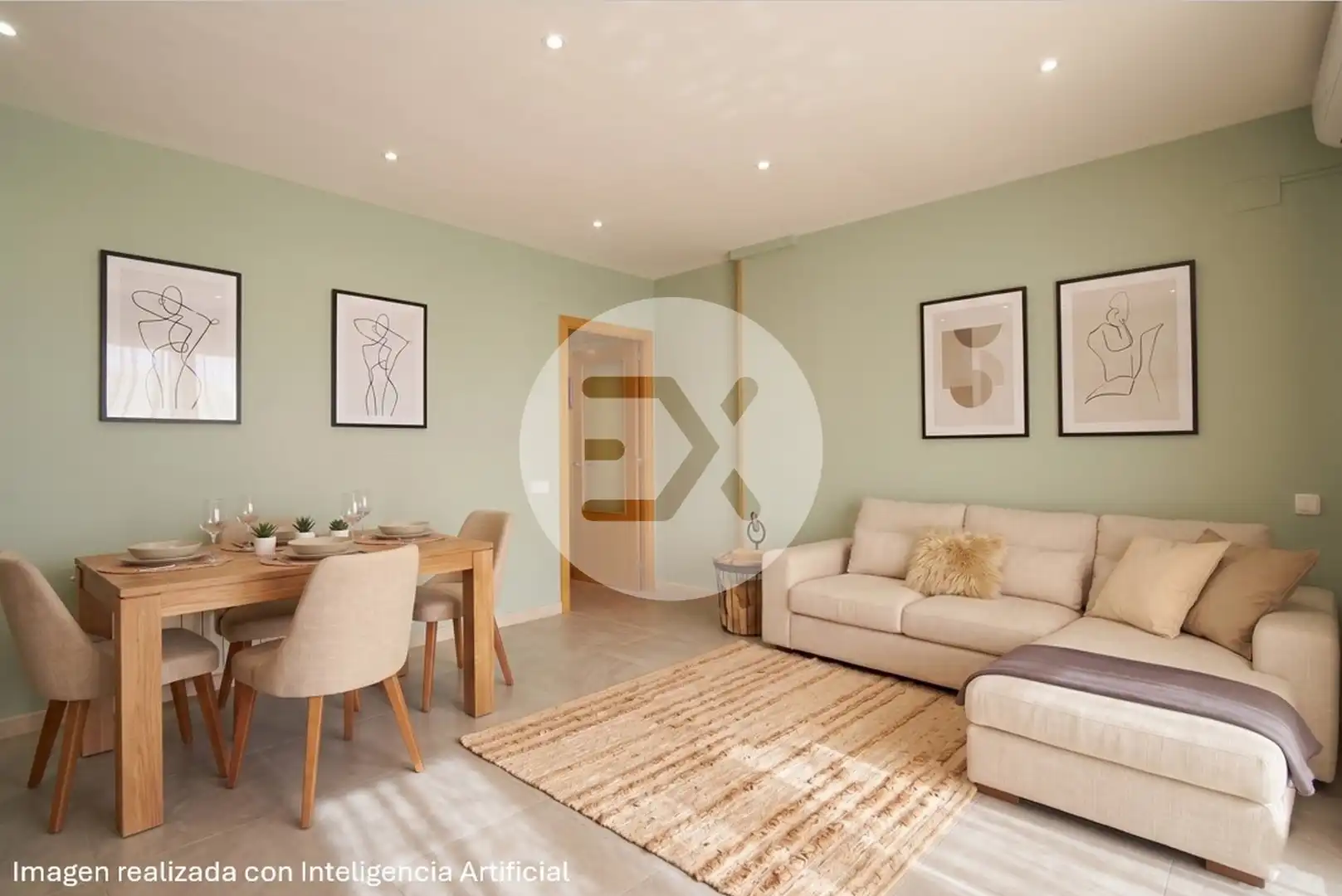 Living room of Flat for sale in Castelldefels  with Air Conditioner, Heating and Oven