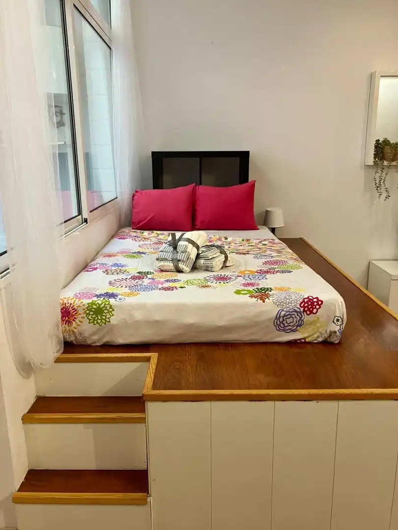 Dormitori de Apartament de lloguer en Barcelona amb Aire condicionat