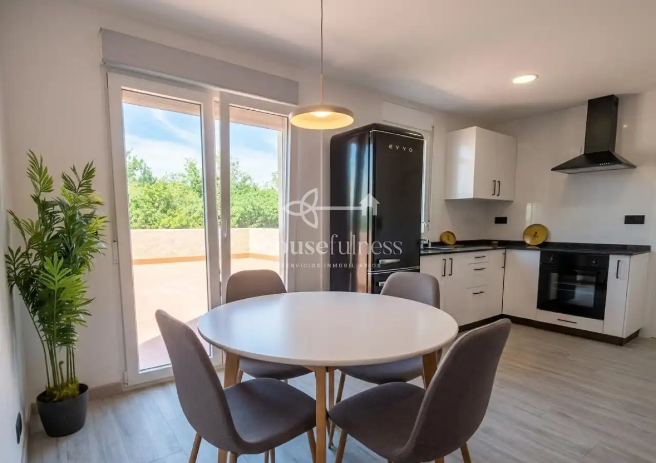 Kitchen of Flat for rent in Ferrol  with Terrace and Furnished