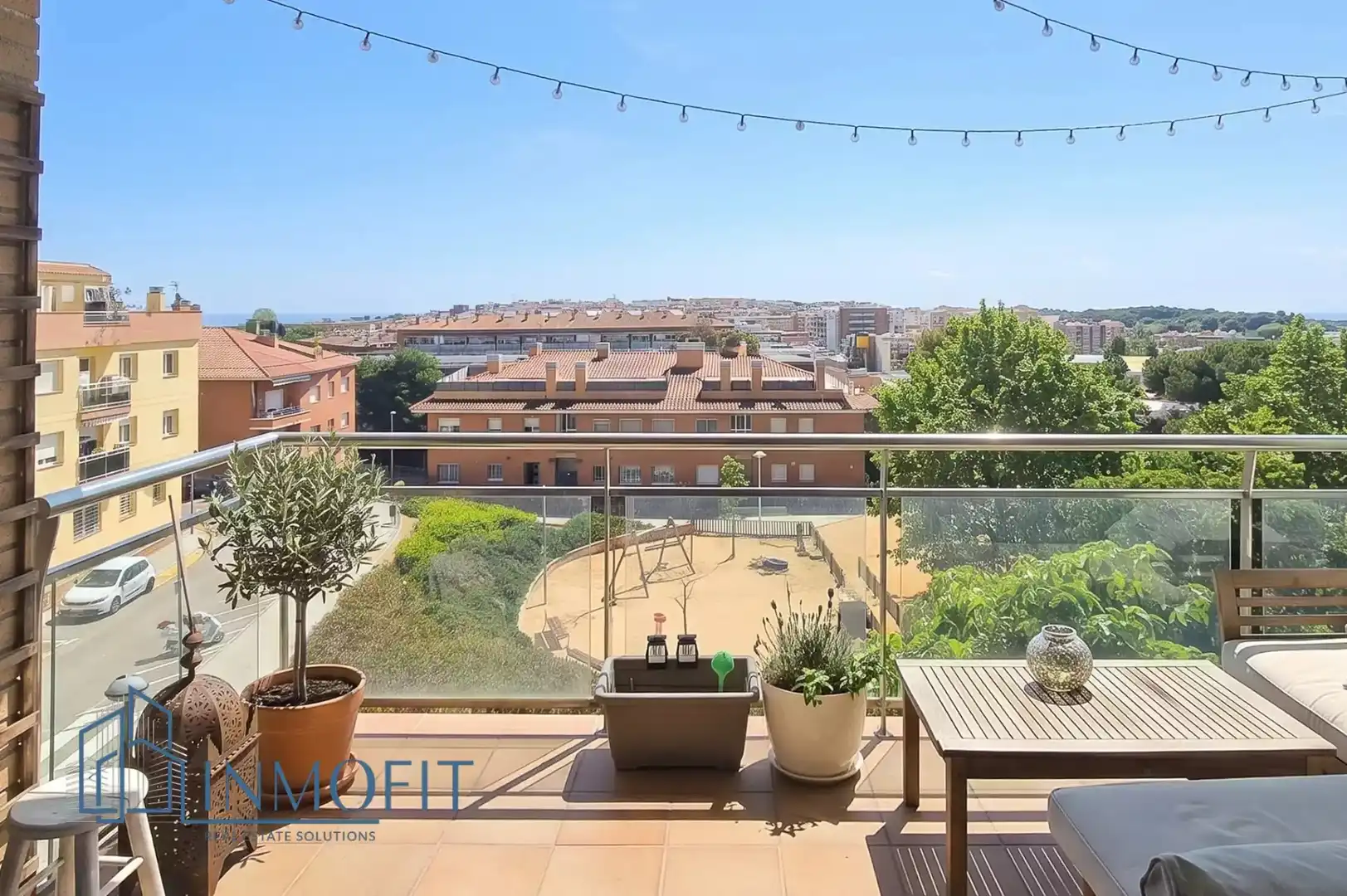 Terraza de Apartamento en venta en Blanes con Aire acondicionado, Calefacción y Parquet