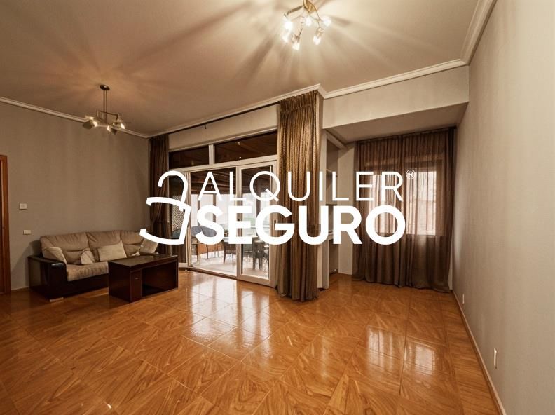 Living room of Flat to rent in  Madrid Capital  with Air Conditioner and Heating