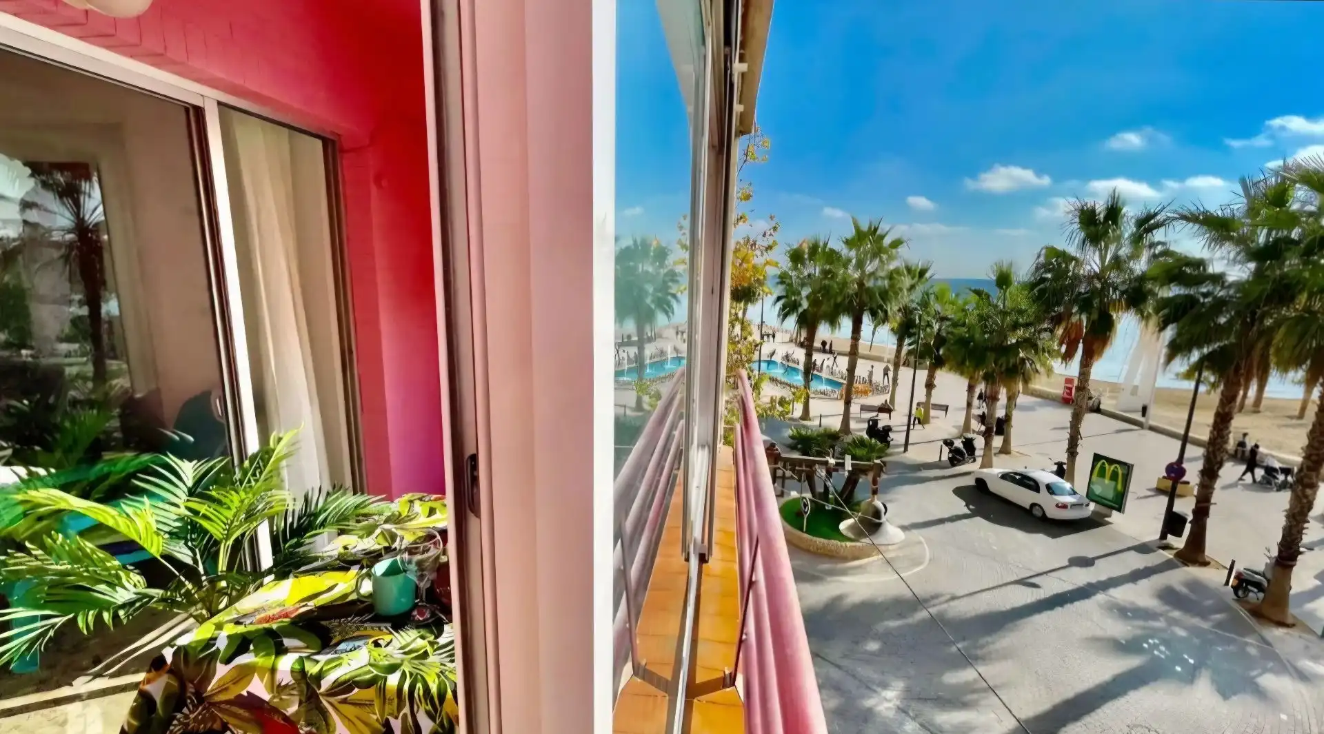 Terrasse von Wohnungen zum Verkauf in Calpe / Calp mit Klimaanlage, Terrasse und Möbliert