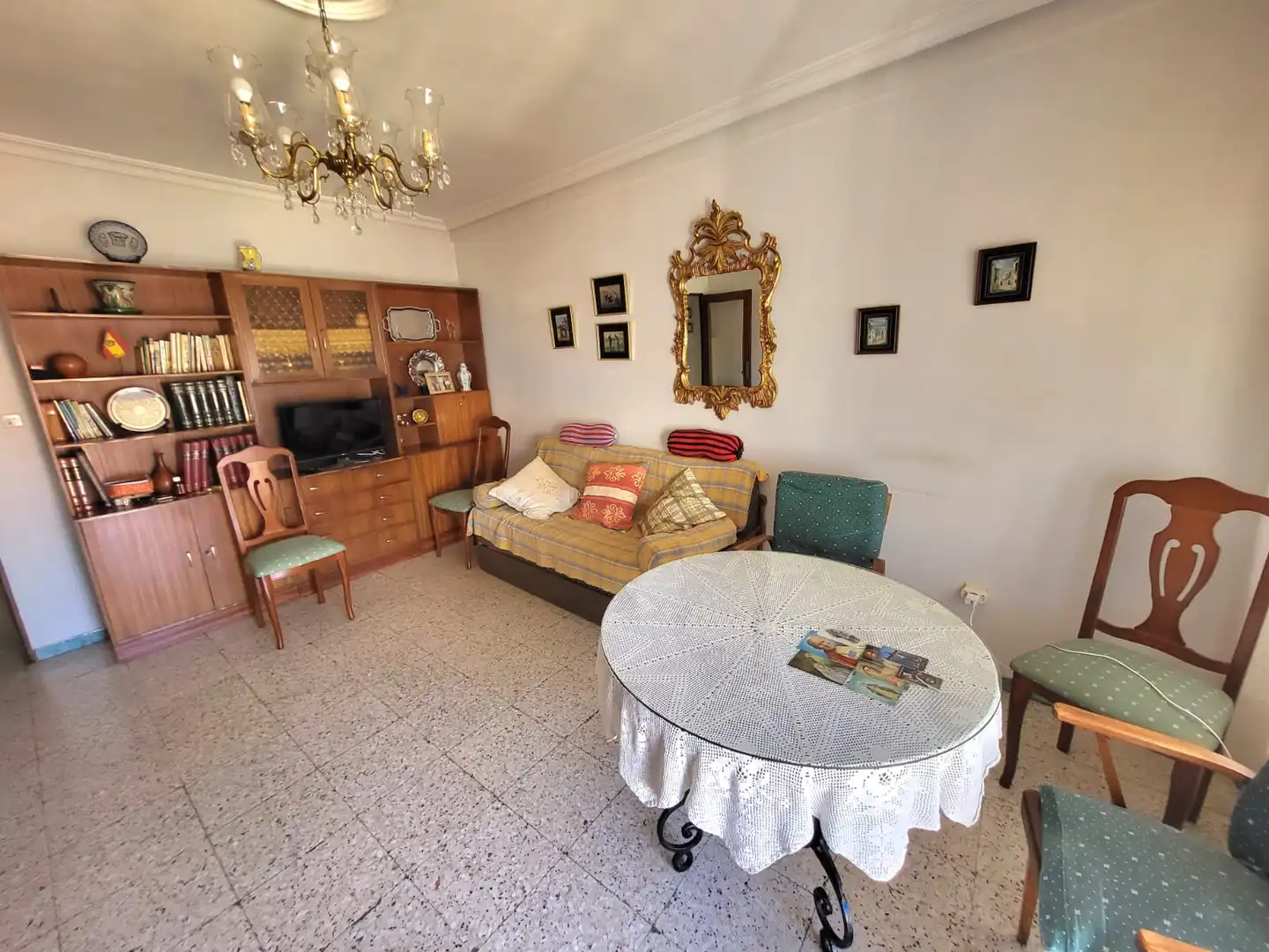 Sala de estar de Piso en venta en Cáceres con Terraza y Amueblado